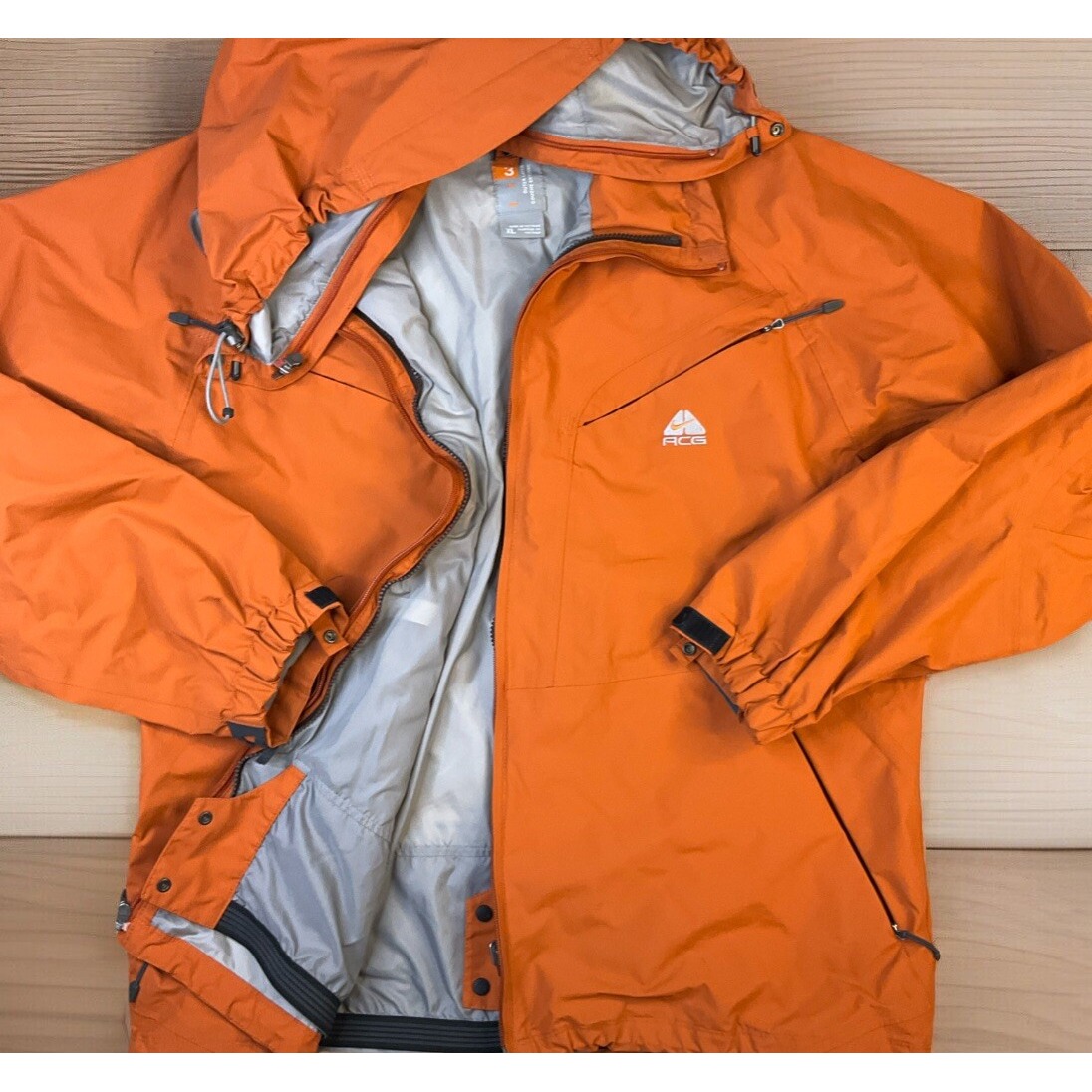 Vintage Nike Acg Jacket 3 Outer Layer Nike Fit Storm Hooded Ski Swoosh Men Sz Xl